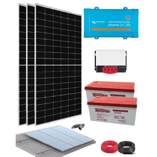 Kit Solar Cámaras 250VA 24V 6825Wh/día