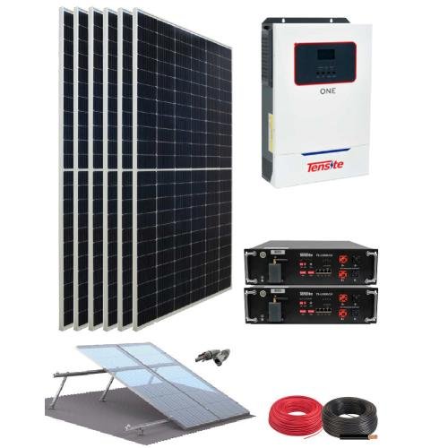 Kit Solar Litio Aislado 5500W 48V 15390W/día Tensite One